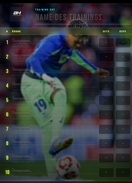 TRAINING DAY · PITCH